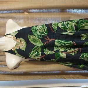 Tropical Floral Print Dress